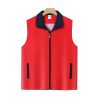Custom Red Volunteer Vest for Promotional Events with Logo - Model: 630595764559