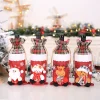 Santa Claus Wine Bottle Cover for Christmas Party Restaurant Hotel Decor - Model: 592713802766