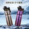 Titanium Water Bottle for Cycling Travel Camping - Model: 1033703589568