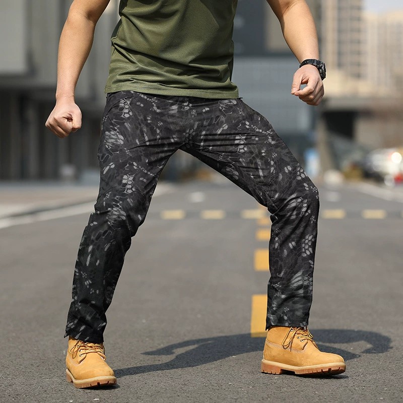 Waterproof Tactical Pants for Outdoor Training Work with Camo Print - Model: 645452843867 - 图片 6