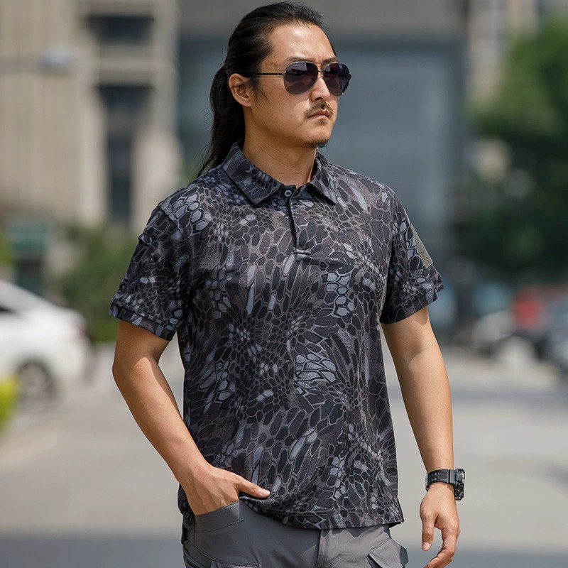 Tactical T-Shirt for Military Fan Sports Casual Camouflage Short Sleeve - Model: 646444891615 - 图片 7