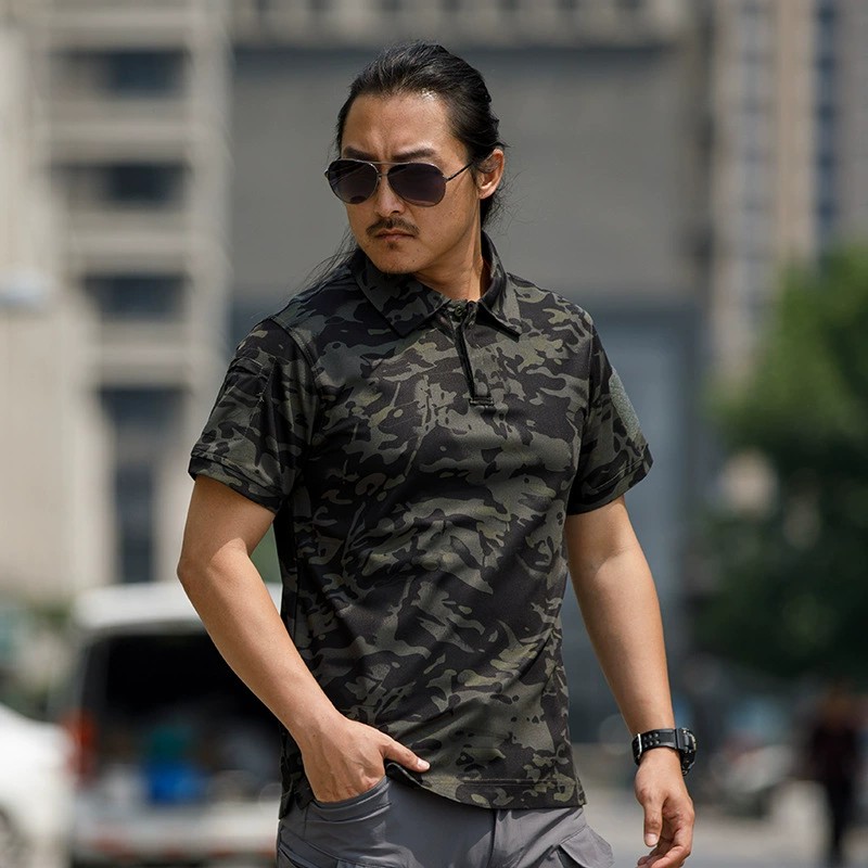 Tactical T-Shirt for Military Fan Sports Casual Camouflage Short Sleeve - Model: 646444891615 - 图片 8
