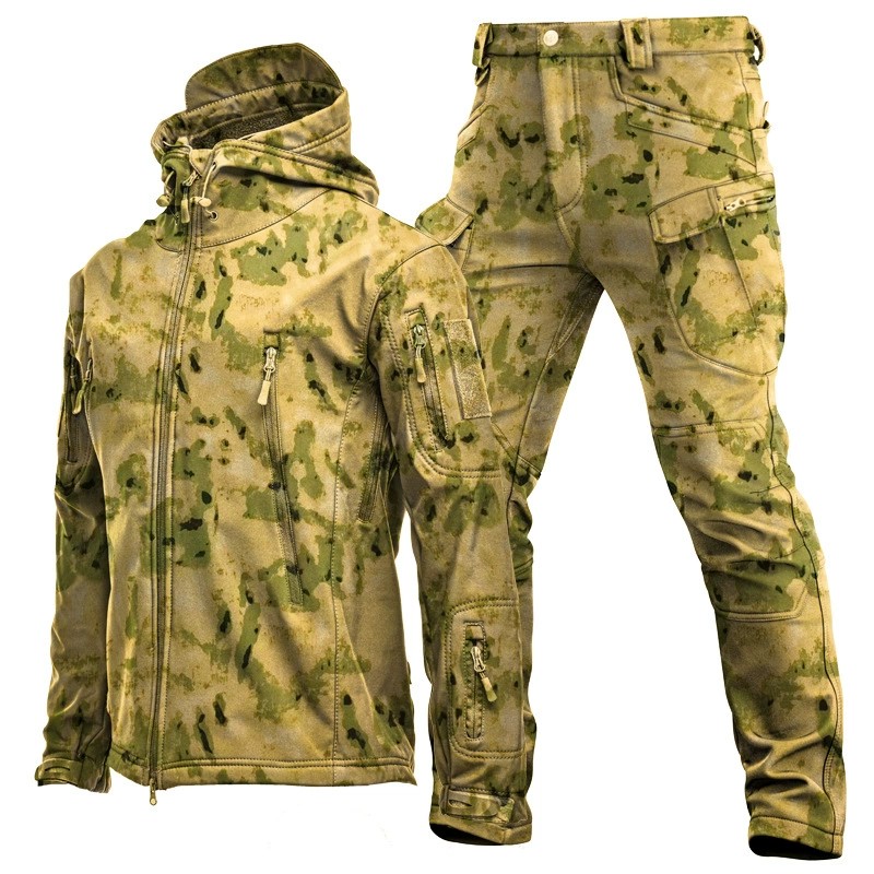 Outdoor Thermal Camouflage Suit for Cold Weather Hunting, with Fleece Lining - Model: 737396060825 - 图片 2