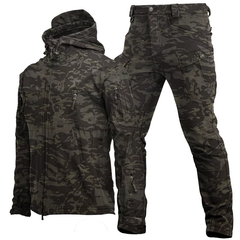 Outdoor Thermal Camouflage Suit for Cold Weather Hunting, with Fleece Lining - Model: 737396060825 - 图片 4