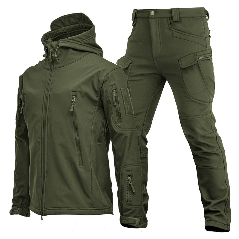 Outdoor Thermal Camouflage Suit for Cold Weather Hunting, with Fleece Lining - Model: 737396060825 - 图片 9