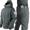 Tactical Waterproof Jacket for Mountaineering with Fleece Lining - Model: 967936222347
