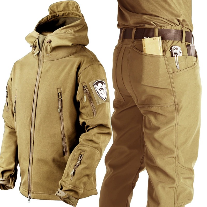 Tactical Waterproof Jacket for Mountaineering with Fleece Lining - Model: 967936222347 - 图片 2