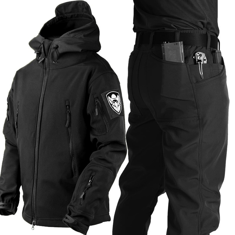 Tactical Waterproof Jacket for Mountaineering with Fleece Lining - Model: 967936222347 - 图片 3