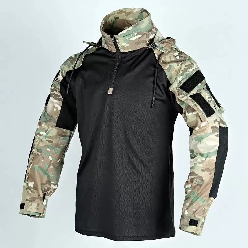 Outdoor Camo Shirt for Hiking and Tactical Use, Breathable - Model: 803540026542 - 图片 2