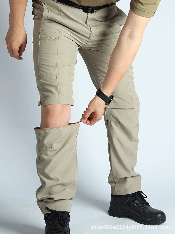 Outdoor Training Pants for Men with Convertible Shorts Quick-Dry - Model: 789303191123
