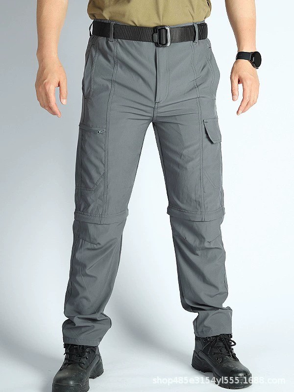 Outdoor Training Pants for Men with Convertible Shorts Quick-Dry - Model: 789303191123 - 图片 3