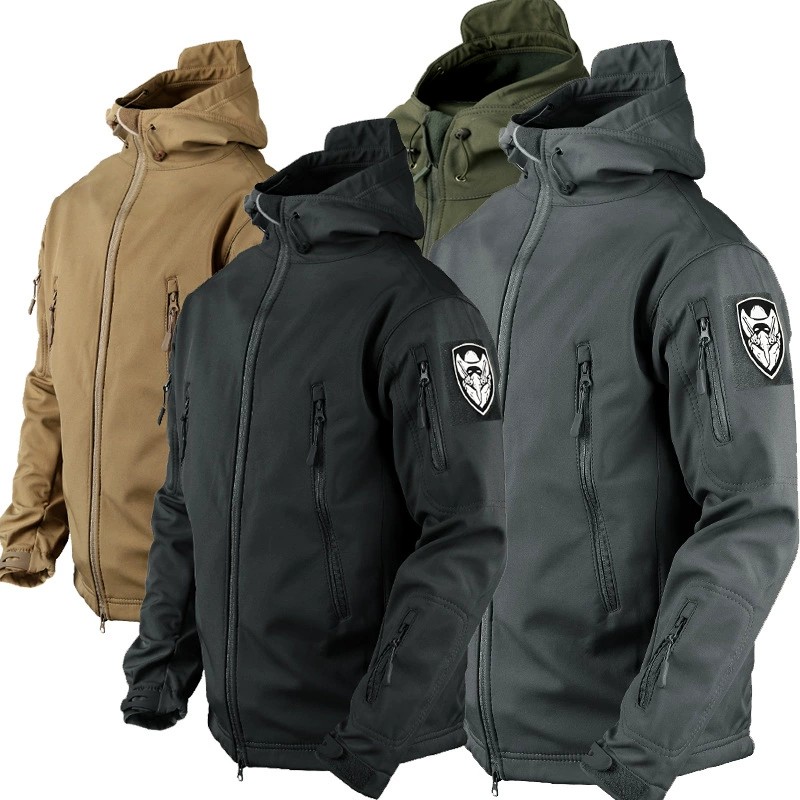 Men's Windproof Cycling Jacket with Fleece for Winter Mountaineering - Model: 670909634682