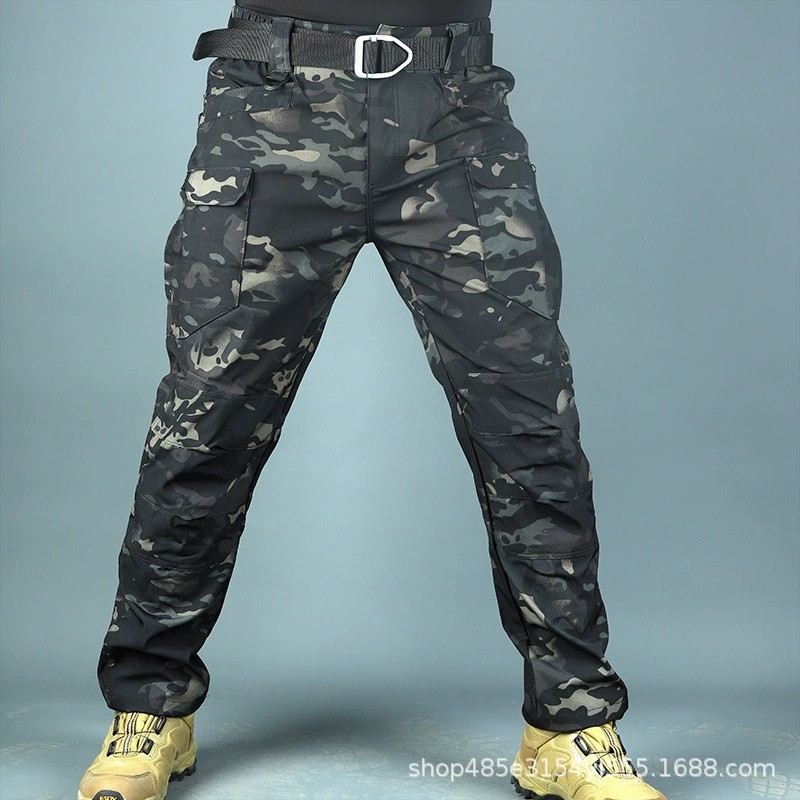 Outdoor Spring Autumn Camouflage Cargo Pants for Men Tactical Training - Model: 703366533299 - 图片 9