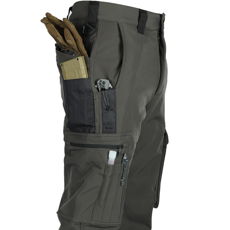 Outdoor Softshell Pants for Hiking with Waterproof Cargo Pockets - Model: 956048194929 - 图片 3