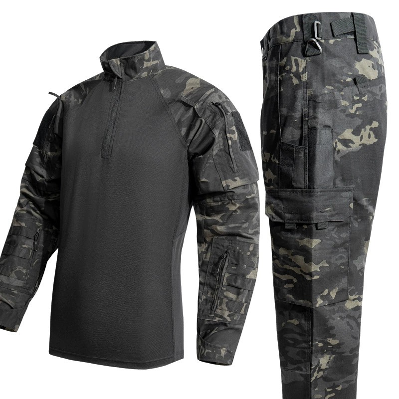 UFPRO Tactical Shirt for Outdoor Hunting with Stand Collar and Camouflage - Model: 893179209803