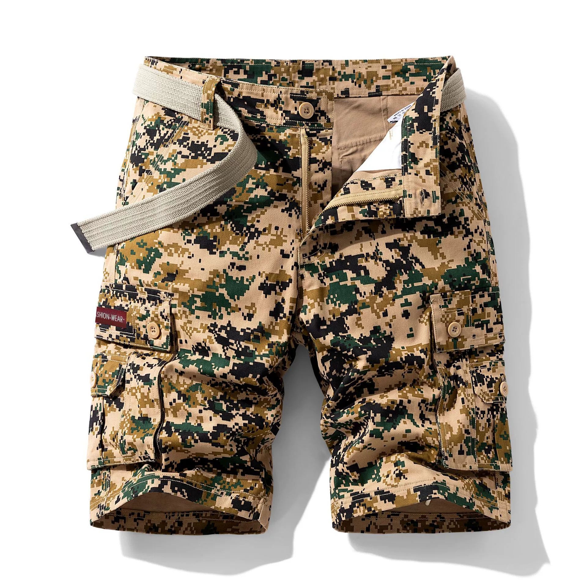 Lightweight BDU Shorts for Outdoor Sports with Multi-Pocket Cargo - Model: 936100305966 - 图片 4