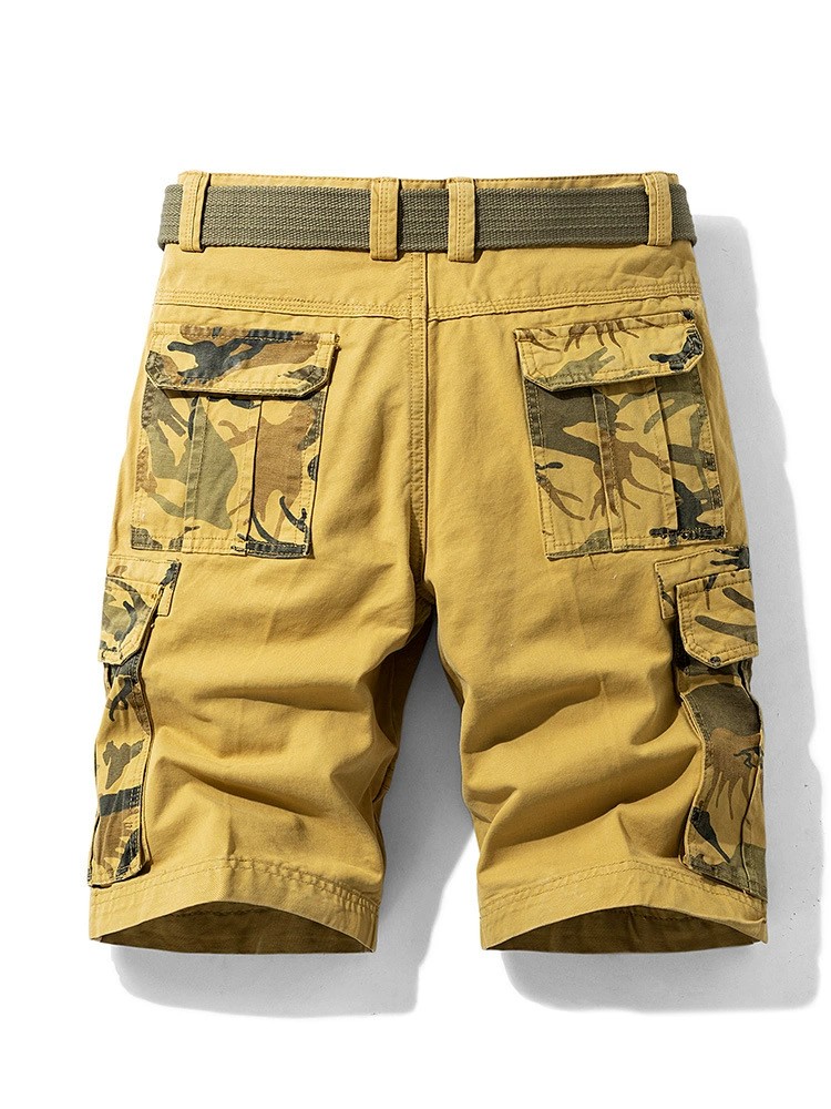 Men's Cargo Shorts with Camouflage Print for Summer Outdoor - Model: 718168876119 - 图片 5