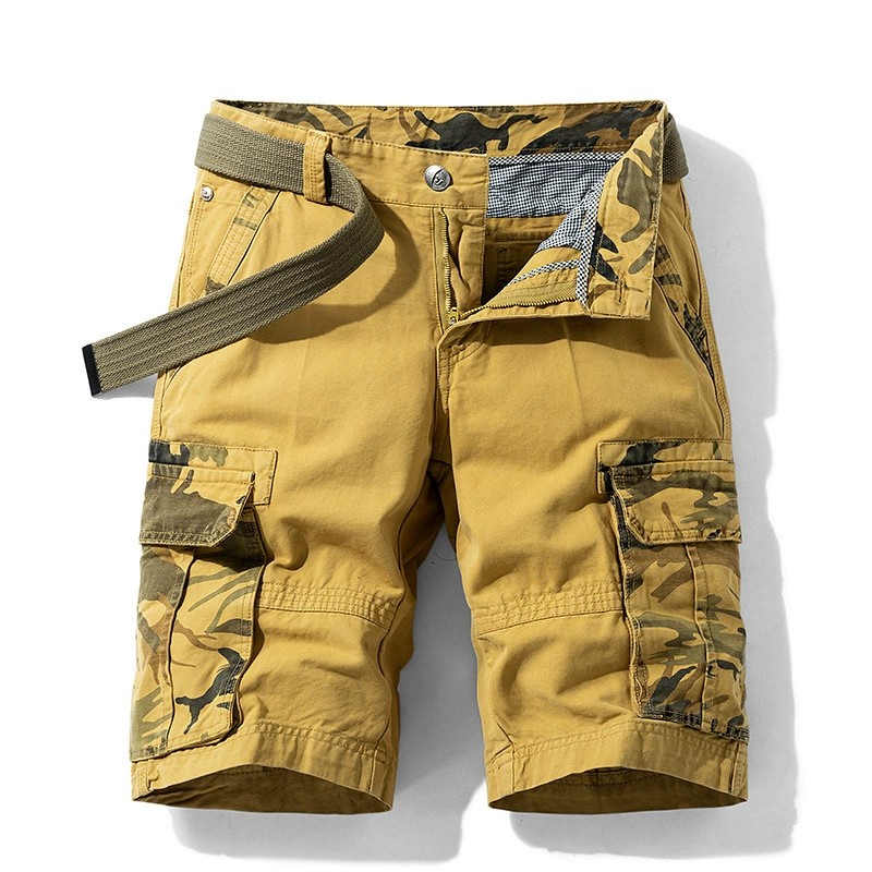 Men's Cargo Shorts with Camouflage Print for Summer Outdoor - Model: 718168876119 - 图片 9