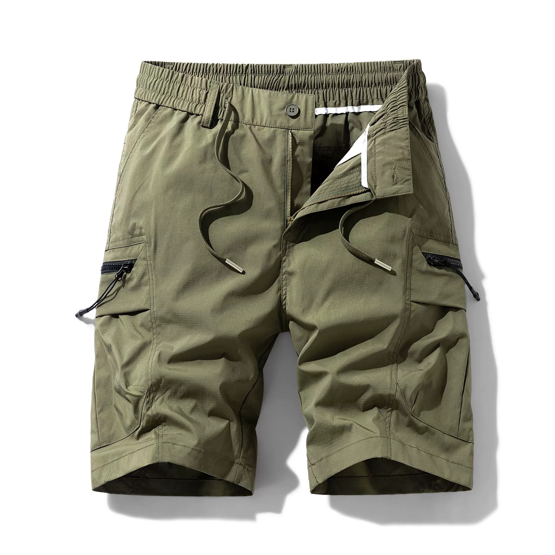 Men's Multi-Pocket Cargo Shorts for Outdoor Work & Travel - Model: 935108995844 - 图片 7