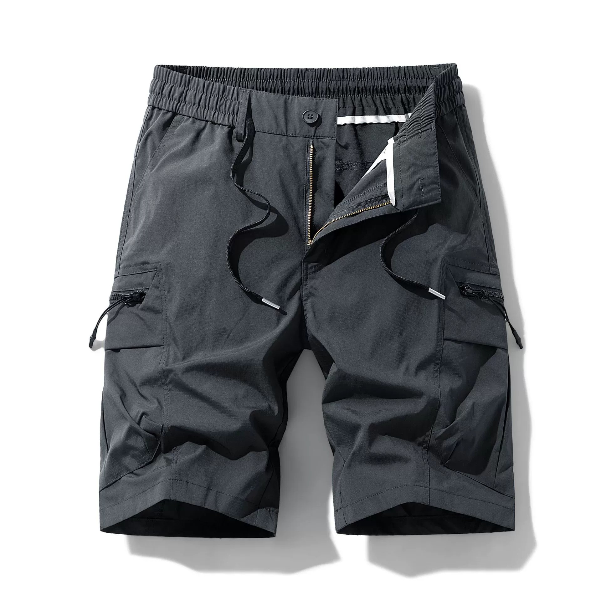 Men's Multi-Pocket Cargo Shorts for Outdoor Work & Travel - Model: 935108995844 - 图片 9