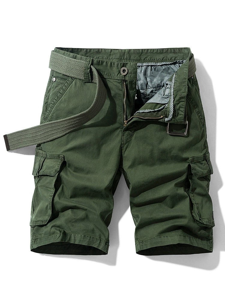 Men's Multi-Pocket Cargo Shorts for Travel and Outdoor Work - Model: 718588350363 - 图片 2