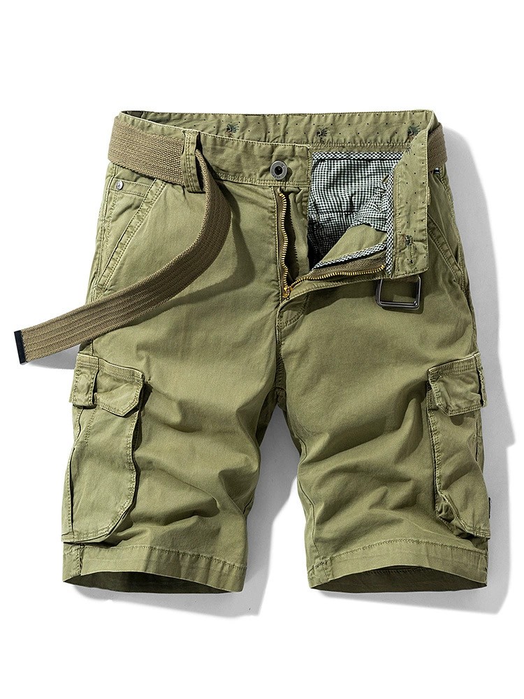 Men's Multi-Pocket Cargo Shorts for Travel and Outdoor Work - Model: 718588350363 - 图片 3