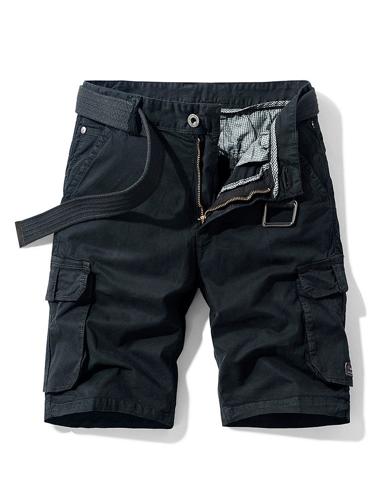 Men's Multi-Pocket Cargo Shorts for Travel and Outdoor Work - Model: 718588350363 - 图片 4