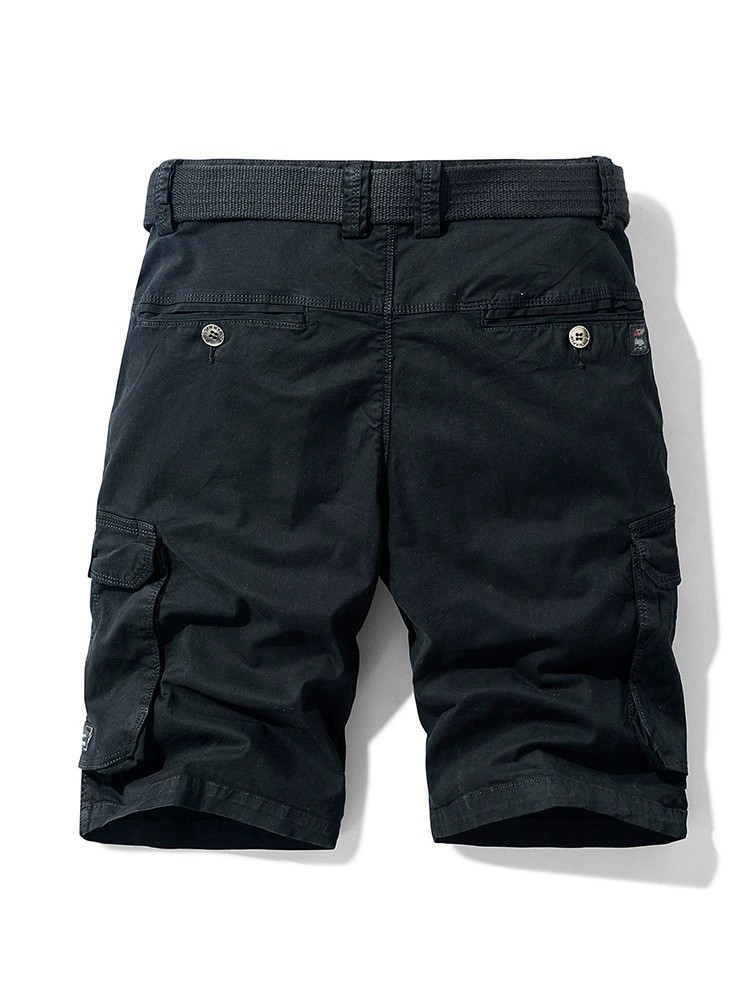 Men's Multi-Pocket Cargo Shorts for Travel and Outdoor Work - Model: 718588350363 - 图片 5