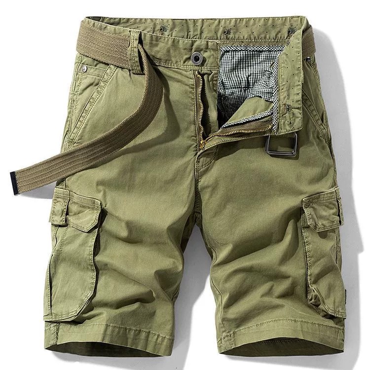 Men's Multi-Pocket Cargo Shorts for Travel and Outdoor Work - Model: 718588350363 - 图片 8