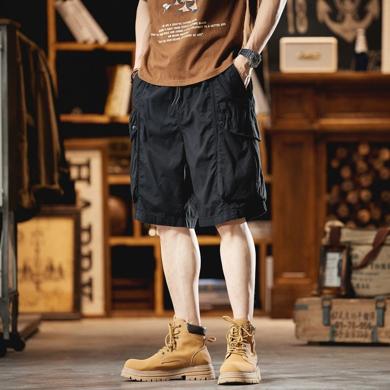 Men's Casual Retro Shorts for Summer Work and Outdoor - Model: 797132237762 - 图片 2