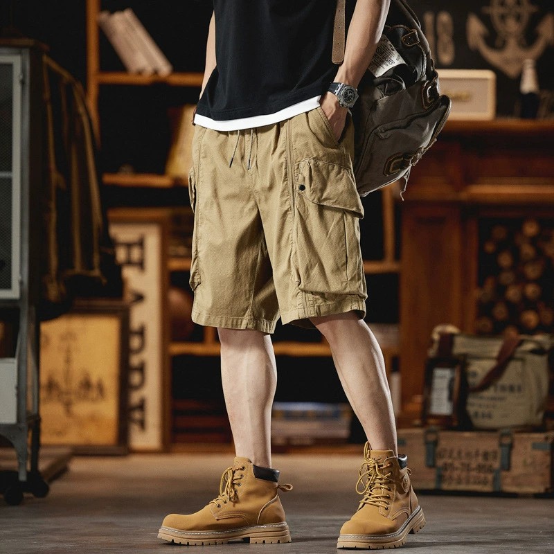 Men's Casual Retro Shorts for Summer Work and Outdoor - Model: 797132237762 - 图片 7