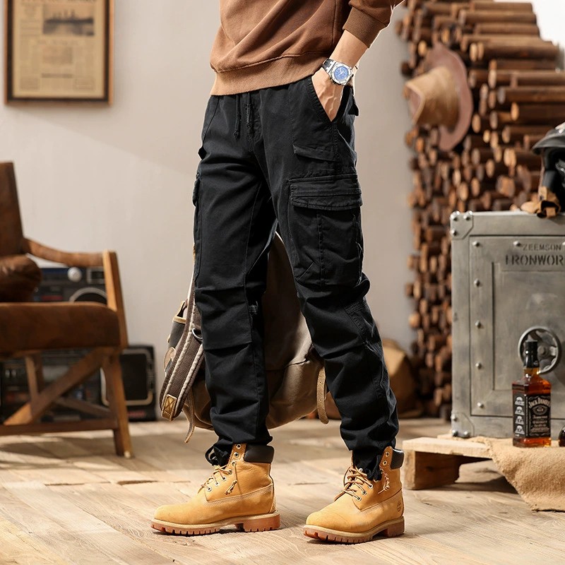Cargo Pants for Streetwear with Multi-Pocket Utility - Model: 740316387460 - 图片 6