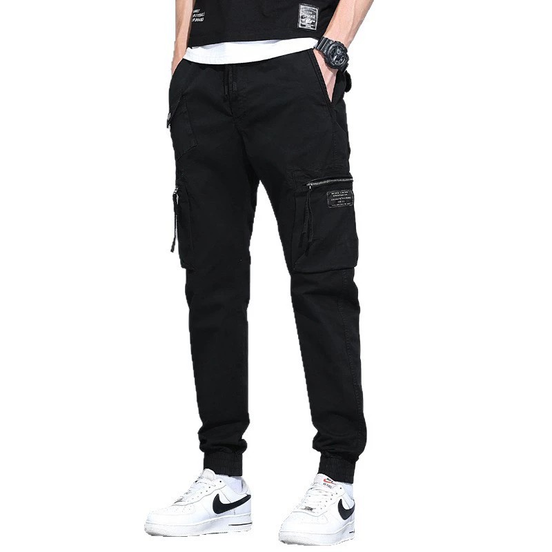 Men's Tapered Cargo Pants for Casual Wear with Multiple Pockets - Model: 642513568218 - 图片 5