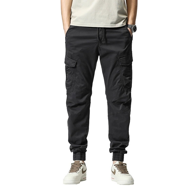 Men's Cargo Pants for Summer Streetwear with Drawstring - Model: 672411936645 - 图片 5