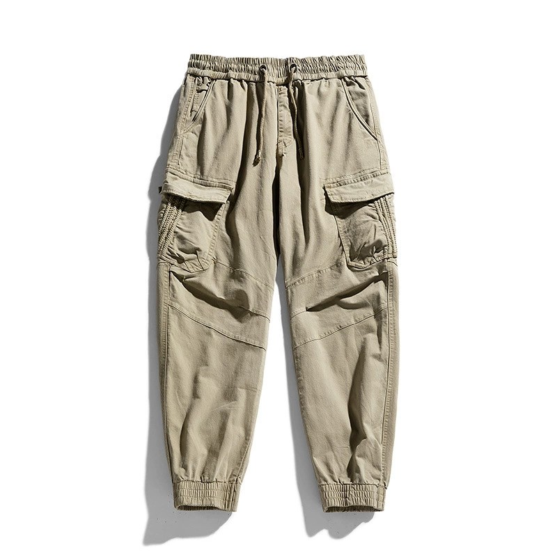 Men's Cargo Pants for Summer Streetwear with Drawstring - Model: 672411936645 - 图片 6