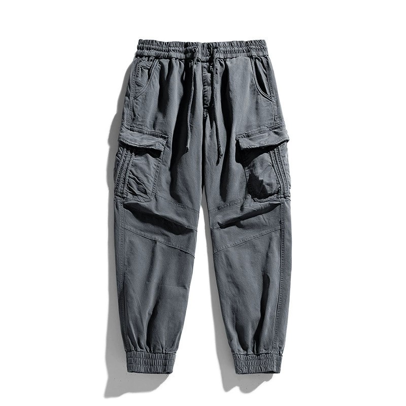 Men's Cargo Pants for Summer Streetwear with Drawstring - Model: 672411936645 - 图片 7