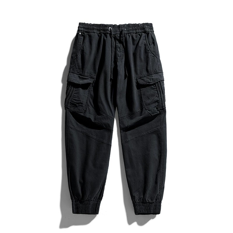 Men's Cargo Pants for Summer Streetwear with Drawstring - Model: 672411936645 - 图片 8