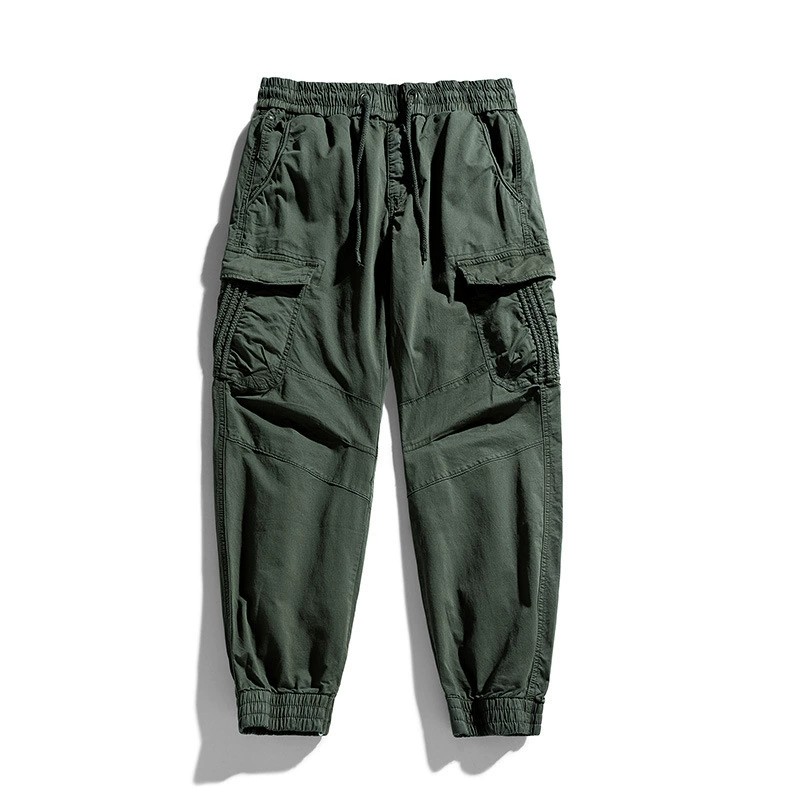 Men's Cargo Pants for Summer Streetwear with Drawstring - Model: 672411936645 - 图片 9