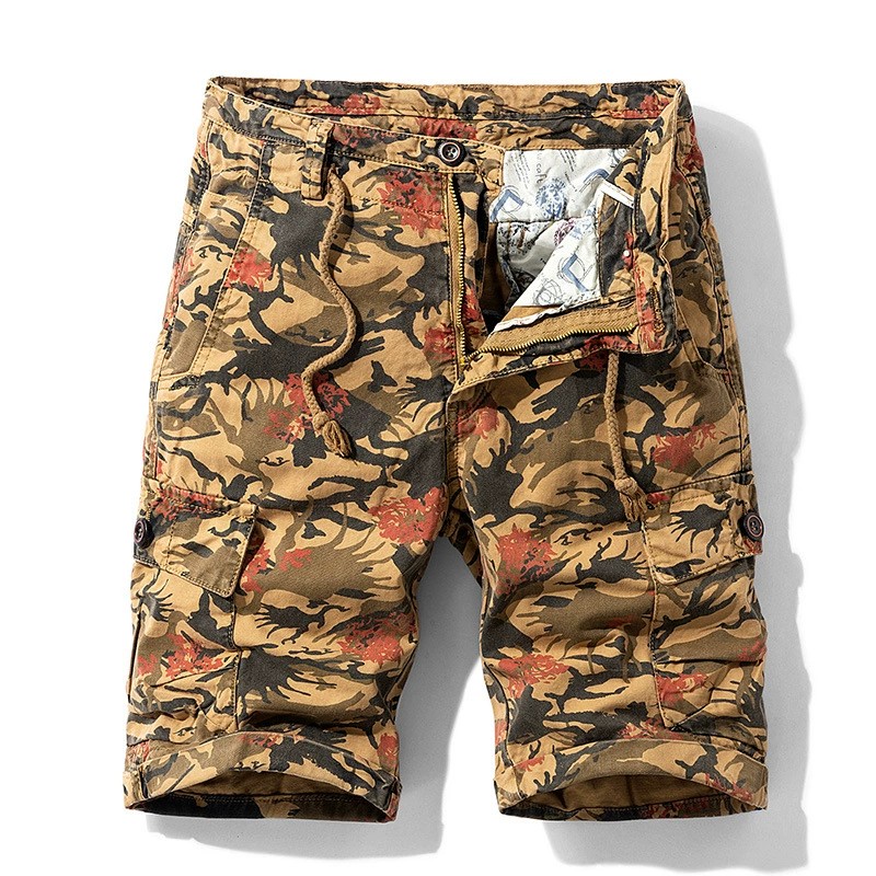 Men's Camouflage Cargo Shorts for Summer Outdoor Hiking - Model: 638848768302 - 图片 2