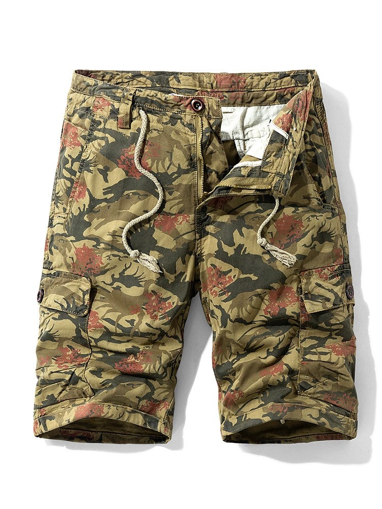 Men's Camouflage Cargo Shorts for Summer Outdoor Hiking - Model: 638848768302 - 图片 9