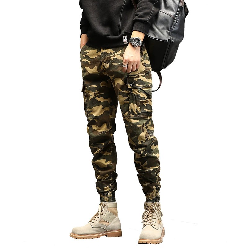 Camouflage Cargo Pants for Men with Multi-Pocket Streetwear Style - Model: 653662153396 - 图片 5