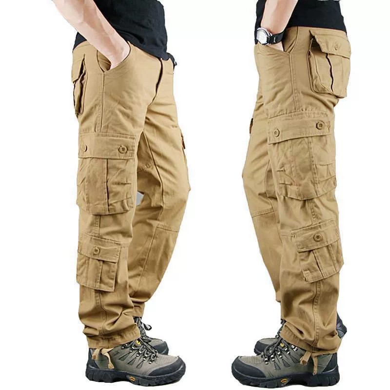 Men's Multi-Pocket Cargo Pants for Work with Durable Cotton - Model: 781166790206 - 图片 2