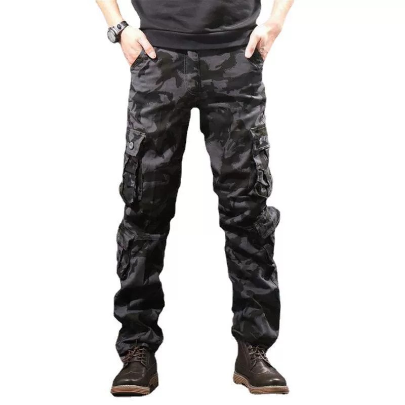 Men's Multi-Pocket Cargo Pants for Work with Durable Cotton - Model: 781166790206 - 图片 4