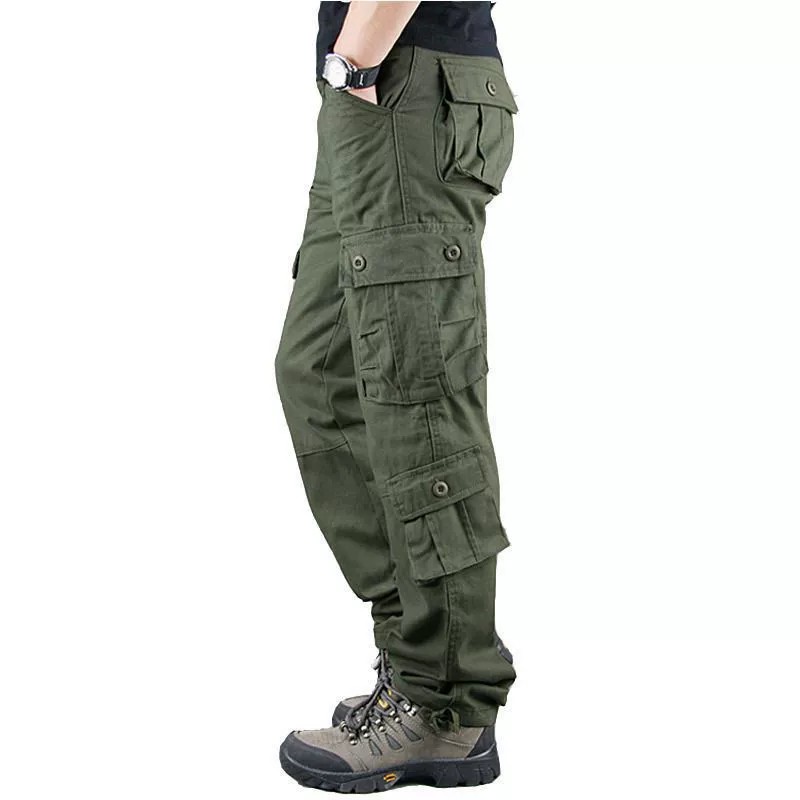 Men's Multi-Pocket Cargo Pants for Work with Durable Cotton - Model: 781166790206 - 图片 6