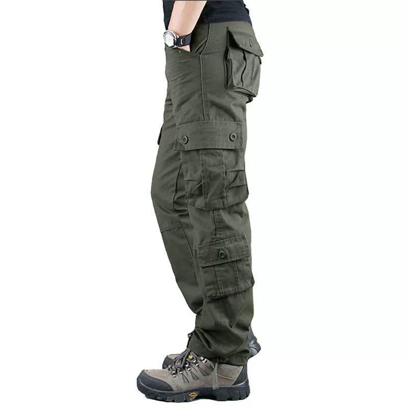 Men's Multi-Pocket Cargo Pants for Work with Durable Cotton - Model: 781166790206 - 图片 7