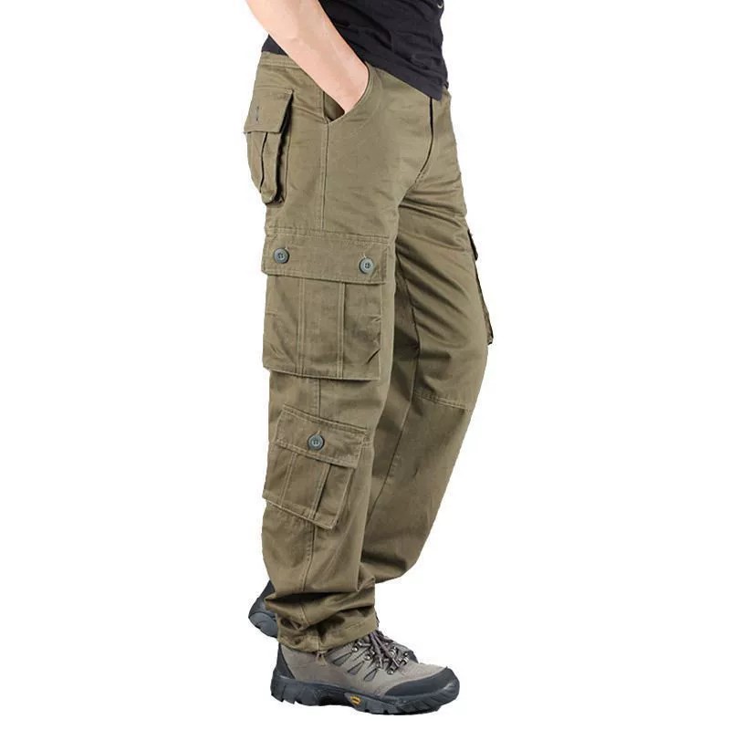 Men's Multi-Pocket Cargo Pants for Work with Durable Cotton - Model: 781166790206 - 图片 8