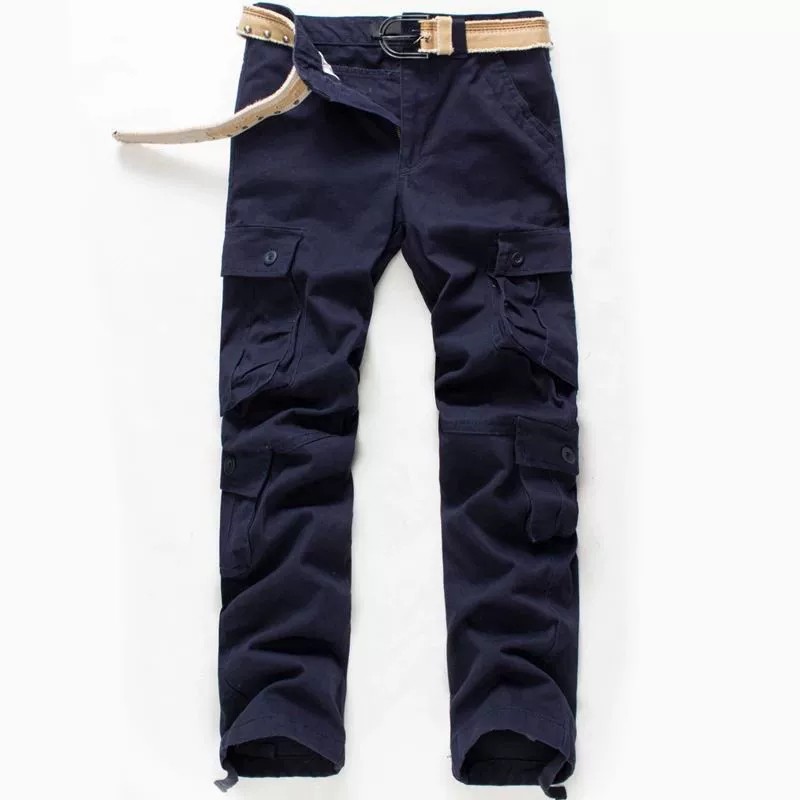 Men's Multi-Pocket Cargo Pants for Work with Durable Cotton - Model: 781166790206 - 图片 9