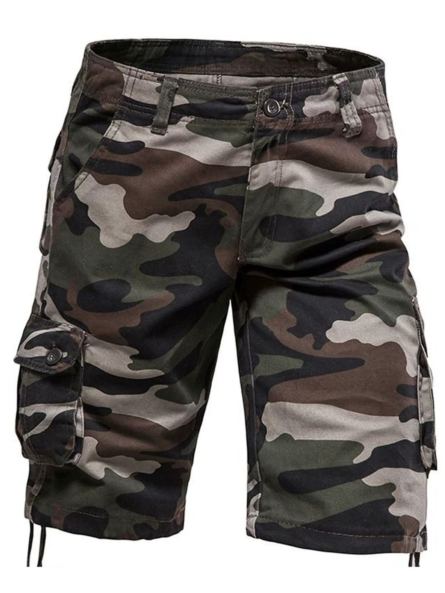 Outdoor Training Cargo Pants for Men, Camo Multi-Pocket Casual - Model: 889249382614