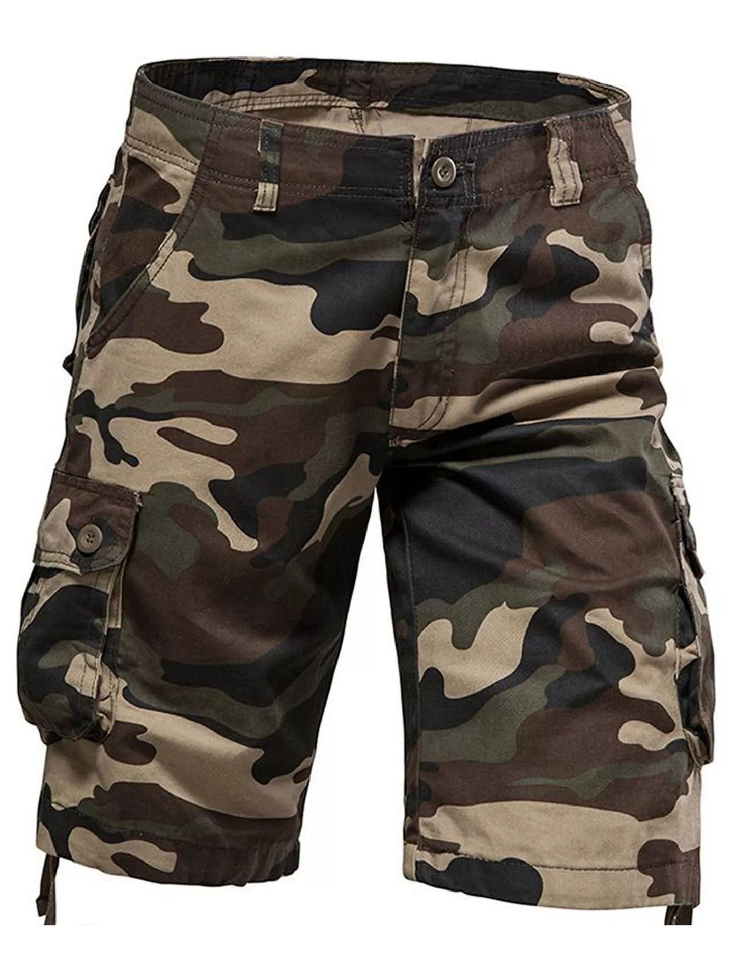 Outdoor Training Cargo Pants for Men, Camo Multi-Pocket Casual - Model: 889249382614 - 图片 2