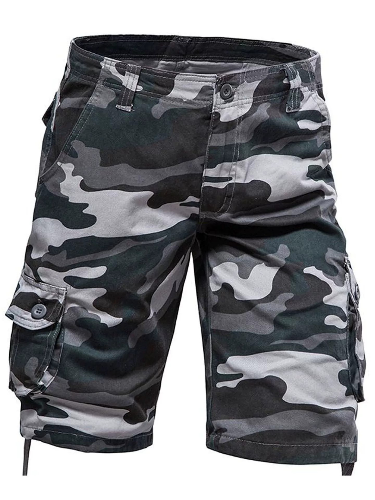 Outdoor Training Cargo Pants for Men, Camo Multi-Pocket Casual - Model: 889249382614 - 图片 4